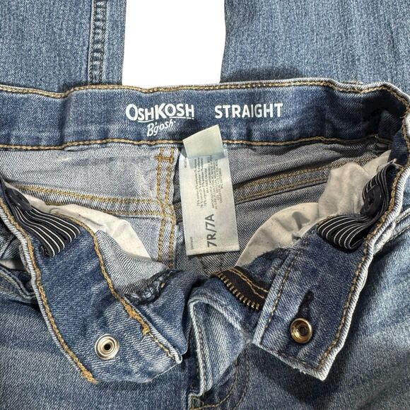 OshKosh B'Gosh Blue Classic Straight Leg Jeans Denim Stretch Boys' Size 7 Reg - Picture 4 of 4